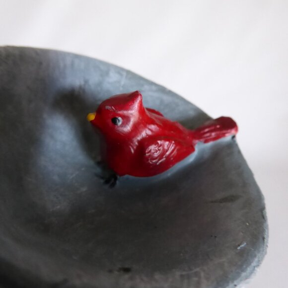 NEW FAIRY GARDEN VILLAGE MINIATURE WOOD FENCE BIRD BATH BICYCLE LOT - Picture 10 of 11